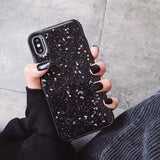 Ottwn Glitter Phone Case For iPhone 11 Case 11 Pro XS Max XR X 6 6s 7 8 Plus Love Heart Star Sequins Soft Bling Clear Cover Capa