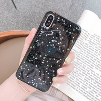 Ottwn Glitter Phone Case For iPhone 11 Case 11 Pro XS Max XR X 6 6s 7 8 Plus Love Heart Star Sequins Soft Bling Clear Cover Capa