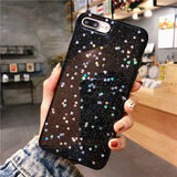 Ottwn Glitter Phone Case For iPhone 11 Case 11 Pro XS Max XR X 6 6s 7 8 Plus Love Heart Star Sequins Soft Bling Clear Cover Capa