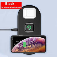 Baseus 3 in 1 Qi Wireless Charger For Airpods Apple Watch 5 4 3 2 1 iWatch Fast Wireless Charging Pad For iPhone 11 Pro Xs Max X