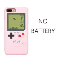 Retro Video Game Boy Phone Cases for iPhone 6 6s 7 8 Plus X XS XR 11 Pro Max Case Game Tetris Pink Silicone Cover White Black