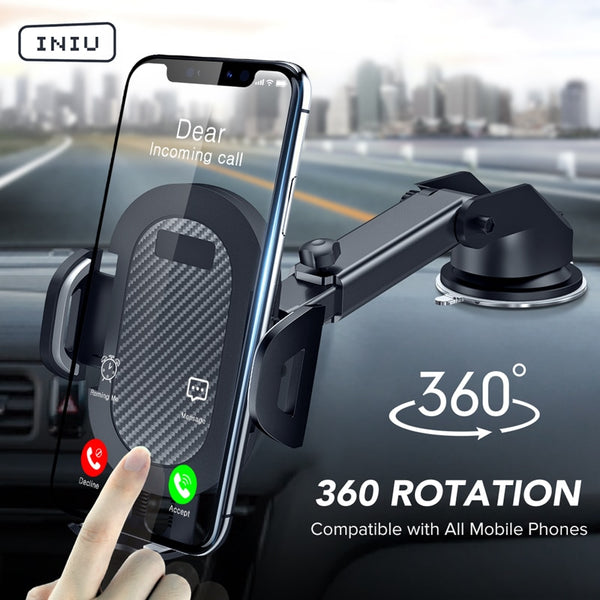INIU Sucker Car Phone Holder Mobile Phone Holder Stand in Car No Magnetic GPS Mount Support For iPhone 11 Pro Xiaomi Samsung