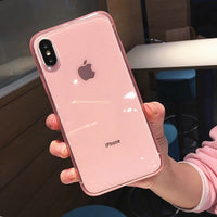 LOVECOM Transparent Shockproof Frame Case For iPhone 11 Pro Max XR XS Max 6 6S 7 8 Plus X Full Body Soft TPU Phone Back Cover