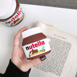 Nutella Hazelnut sauce Canned case for AirPods 1 2 pro 3 charging box Soft silicone shockproof earphone protective cover coque