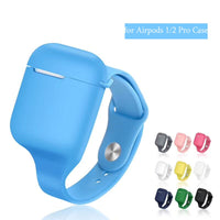 Sports Silicone Case For Apple AirPods Pro 3 2 1 Protective Wrist Band Case For Air Pods 3 2 1 Pro Soft Portable Box Cover Coque